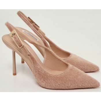γόβες slingback με pony skin υφή σε προσφορά