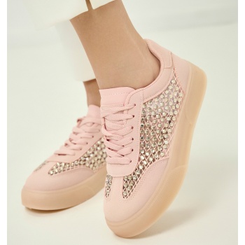 sneakers με στρας & mesh σε προσφορά