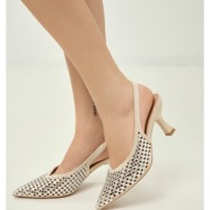 γόβες slingback με κρύστ...