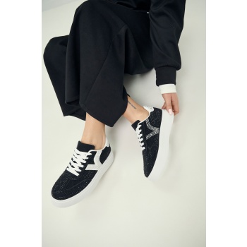 sneakers platform με στρας λογότυπο σε προσφορά