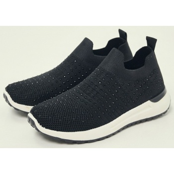 αθλητικά knit slip-on με στρας σε προσφορά