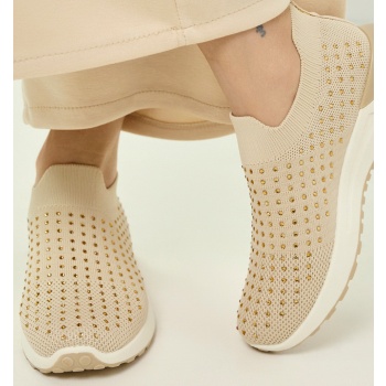 αθλητικά knit slip-on με στρας σε προσφορά