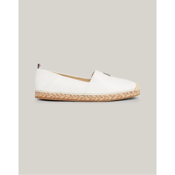 tommy hilfiger th leather flat