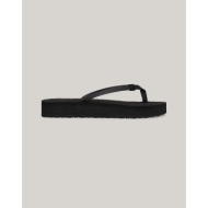  tommy hilfiger monogram beach sandal fw0fw07854-bds black