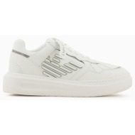  emporio armani snk act.lea+tpu+mesh x3x165xr107-c662 offwhite