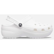  crocs classic platform clog w 206750-100 white