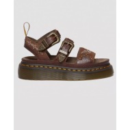  drmartens gryphon quad classic pull up + eh suede 31546201-00k5 darkbrown