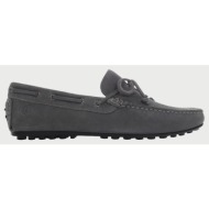  lumberjack main drive mocassin lace up suede παπουτσι ανδρικο sm81802002a01-cd017 gray