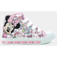  disney canvas shoe high with lights d3010520t-0044 pink