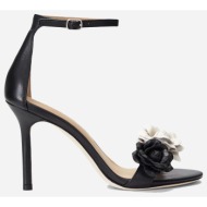  lauren ralph lauren allie flower-sandals-heel sandal 802935571001-001 black