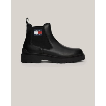 tommy jeans tjm leather chelsea boot