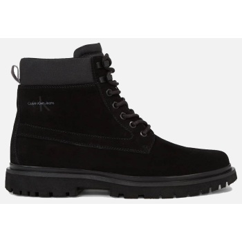 calvin klein eva mid laceup boot suede σε προσφορά