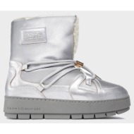  tommy hilfiger tommy essential silver snowboot fw0fw07506-0im metallicsilver