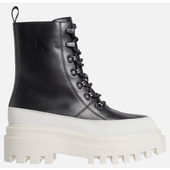 calvin klein flatform lace up boot lth σε προσφορά