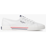  pepe jeans drop 2 brady basic w παπουτσι γυναικειο pls31287-800 white