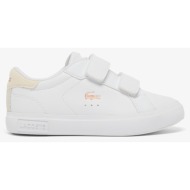  lacoste υποδημα παιδικο powercourt 1265 37-51sui00161y9-0000 white