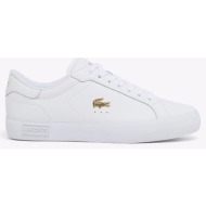  lacoste υποδημα γυναικειο powercourt 126 3 powercourt 126 3 sfa 37-51sfa0192216-0000 white