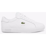  lacoste υποδημα γυναικειο powercourt 125 2 powercourt 125 2 sfa 37-49sfa008621g-0000 white