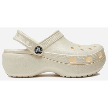crocs classic platform glitter clogw