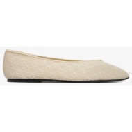 calvin klein square ballerina aop mesh hw0hw02937-pdv biege
