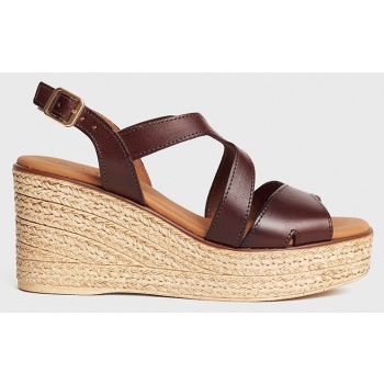 ale υποδηματα δερμα 8y23361-kafe brown