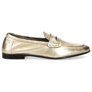  γυναικεία δερμάτινα essential loafers χρυσά tommy hilfiger fw0fw07864-0hs