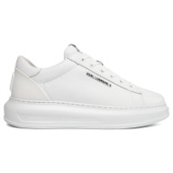  ανδρικά δερμάτινα kc kl kounter sneakers λευκά karl lagerfeld kl52577-011 white