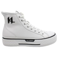  ανδρικά δερμάτινα sneakers λευκά karl lagerfeld kl50450-011 white