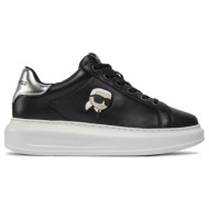  γυναικεία δερμάτινα nft sneakers μαύρα karl lagerfeld kl62530n-000 black