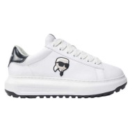  ανδρικά δερμάτινα nft sneakers λευκά karl lagerfeld kl57530-011 white