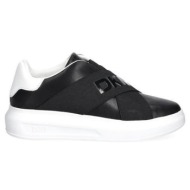  γυναικεία δερμάτινα jaye slip on sneakers μαύρα dkny k4467549-black