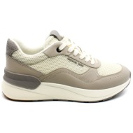  ανδρικά δερμάτινα trevor sneakers μπεζ michael kors 42s5trfs1d-172