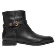  γυναικείες δερμάτινες brooke μπότες μαύρες ralph lauren 802967768001-black
