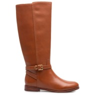  γυναικείες δερμάτινες brooke ii μπότες καφέ ralph lauren 802974383001-lauren tan