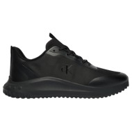  ανδρικά runner sneakers μαύρα calvin klein ym0ym01442-0gj