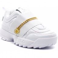 γυναικείο sneakers λευκά fila 5xm01294-136 disruptor ii metal chain