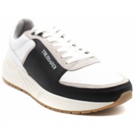 ανδρικά δερμάτινα notos sneakers λευκά trussardi 77a004679y099997-white