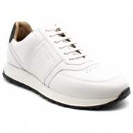  ανδρικά δερμάτινα frayne retro sneakers λευκά ted baker 266835-white
