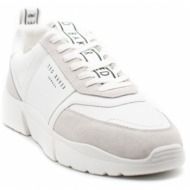  ανδρικά δερμάτινα cecylew sneakers λευκά ted baker 268883-white