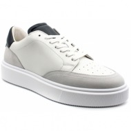  ανδρικά δερμάτινα luigis sneakers λευκά ted baker 270903-white navy