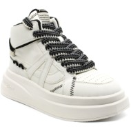  γυναικεία δερμάτινα iggi combo b sneakers λευκά ash fw23s138246002-white