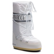  γυναικείες icon nylon μπότες λευκές moon boot 14004400-006