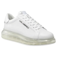  ανδρικά δερμάτινα shine sneakers λευκά karl lagerfeld kl52625a-11w white