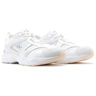  ανδρικά retro tennis sneakers λευκά calvin klein ym0ym00984-0k4