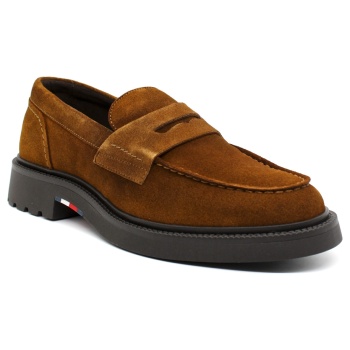 ανδρικά loafers καφέ tommy hilfiger