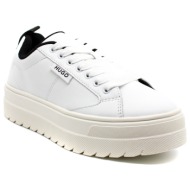  γυναικεία δερμάτινα lyssa tenn sneakers λευκά hugo 50520718-100