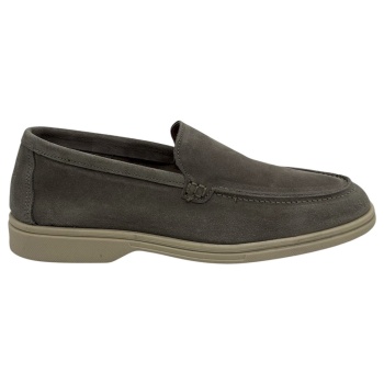ανδρικά δερμάτινα loafers γκρι σε προσφορά