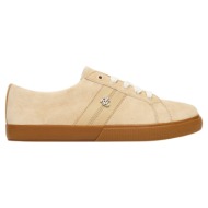  γυναικεία δερμάτινα janson ii sneakers μπεζ ralph lauren 802868344004-beige