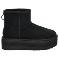 γυναικεία classic mini platform μποτάκια μαύρα ugg 1134991-blk