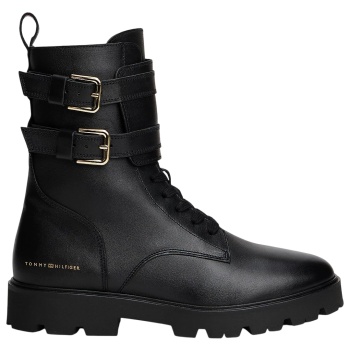 γυναικείες δερμάτινες μπότες μαύρες σε προσφορά